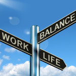 CPADJN Work Life Balance Signpost Shows Career And Leisure Harmony